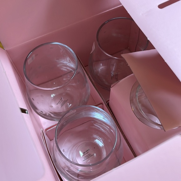 NEW Kate Spade Lenox Stemless Wine Glasses - Picture 4 of 7